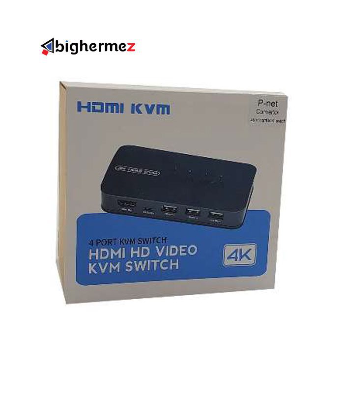سوئیچ HDMI KVM دو پورت پی نت