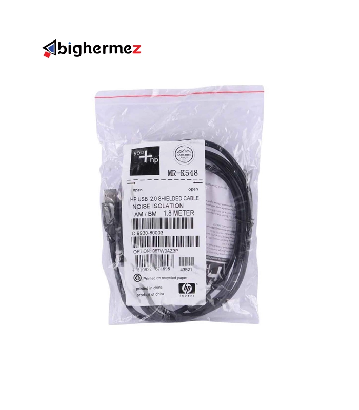 کابل پرینتر مچر مدل MR-K548 به طول 1.8 متر  ( HP ORGINAL)