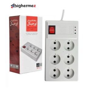 محافظ برق الکترونیکی 6 خانه اورجینال مخصوص لوازم صوتی تصویری و کامپیوتر
