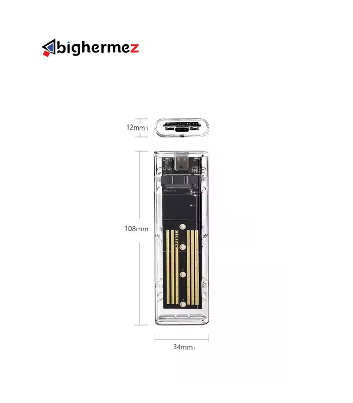 باکس هارد NGFF+NVME مدل NVME-804 طلقی