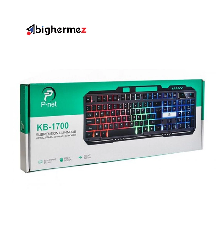 کیبورد باسیم گیمینگ پی نت مدل KB.1700