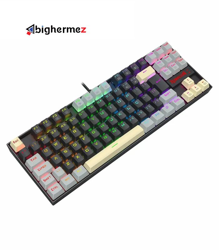 کیبورد باسیم مکانیکال گیمینگ ردراگون مدل KUMARA K552 LGY RGB