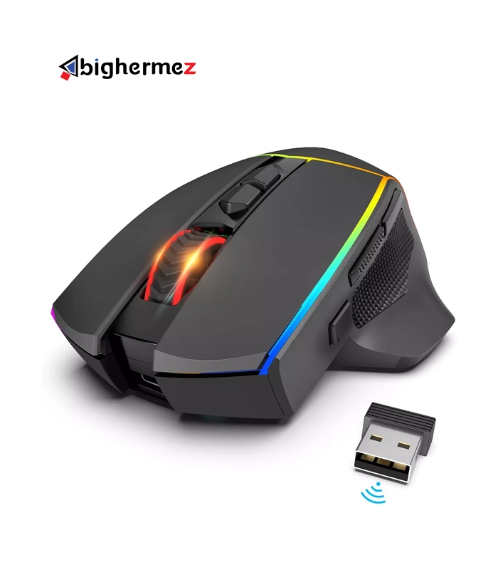 ماوس باسیم/بیسیم مخصوص بازی ردراگون مدل AXE M814 PRO RGB