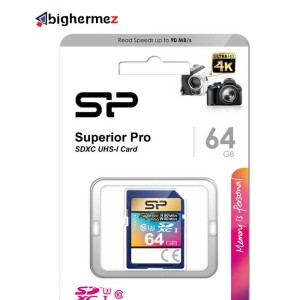 کارت حافظه SDHC سیلیکون پاور مدل Superior Pro به ظرفیت 64 گیگ