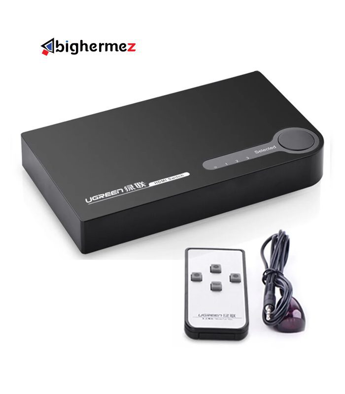 سوئیچ 3 پورت HDMI با قابلیت 3D و رزولوشن 4K با ریموت کنترل یوگرین 40234