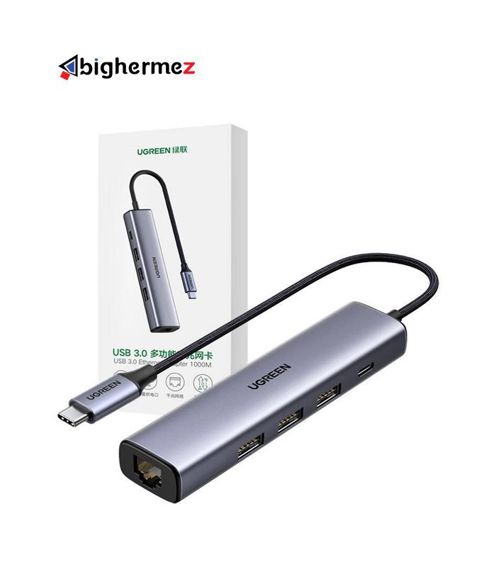 هاب چهار پورت TYPE-C به USB3.0 یوگرین مدل CM473-20805
