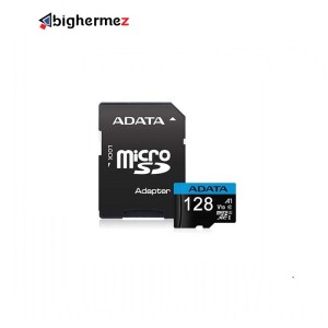کارت حافظه microSDHC ای دیتا مدل  V10 R100 W25+A DP ظرفیت 128 گیگابایت