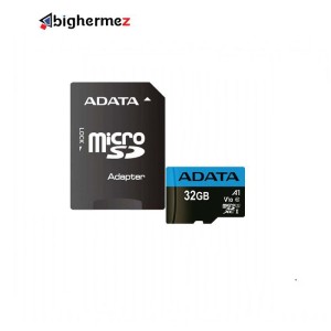 کارت حافظه microSDHC ای دیتا مدل  V10 R100 W25+A DP ظرفیت ۳۲ گیگابایت