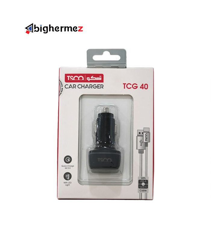 شارژر فندکی تسکو مدل TCG40