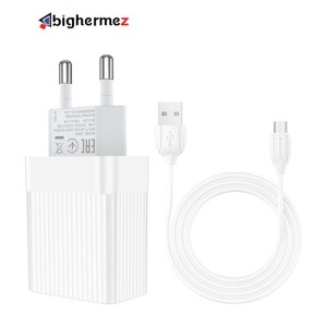 شارژر دیواری به همراه کابل شارژ میکرو یو اس بی بروفون مدل BA47A