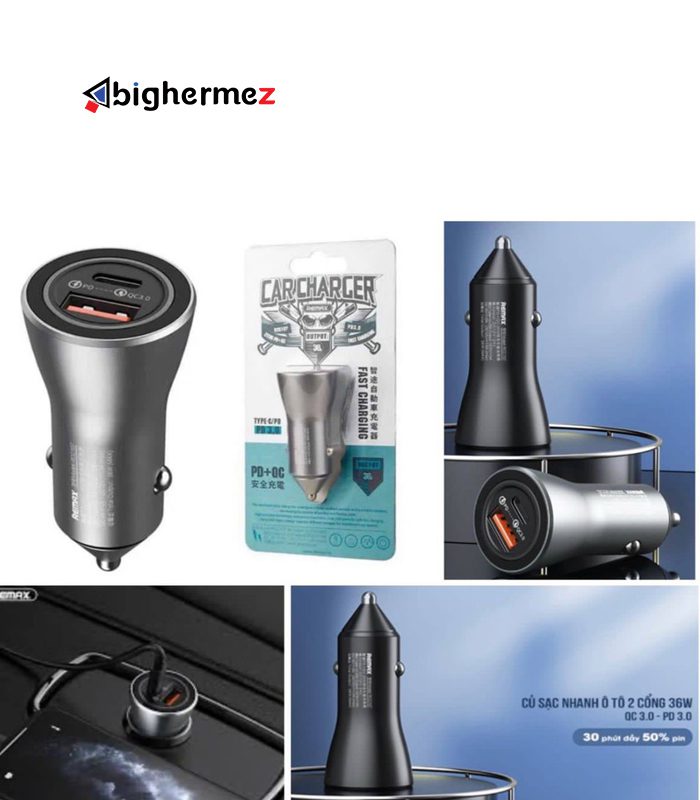 شارژر فندکی 36W ریمکس مدل RCC 107