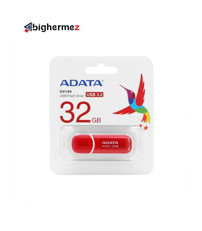فلش مموری USB3.2 ای دیتا مدل  UV150 RED ظرفیت 32 گیگابایت