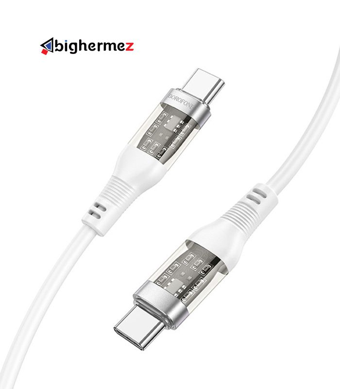 کابل شارژ دوسر TYPE-C 60W بروفون مدل BU37 به طول 1.2 متر